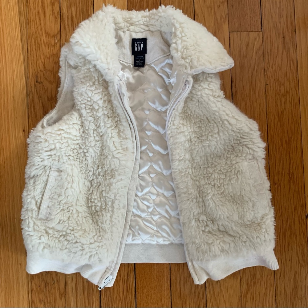 GAP Kids Cream Fleece Vest